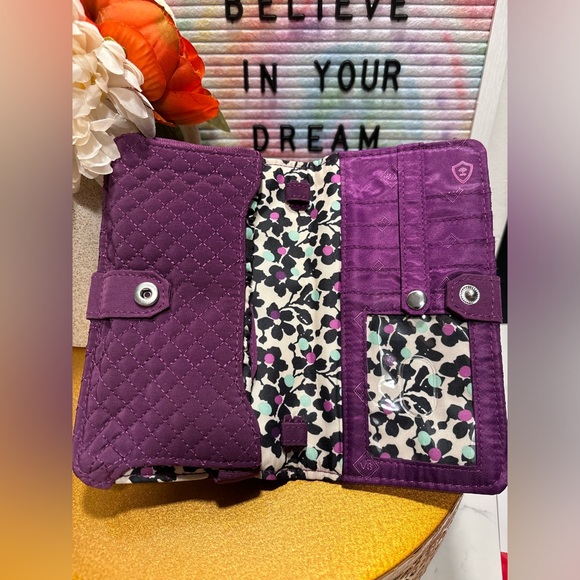 Vera Bradley Women's Cotton Frannie Crescent Crossbody Purse- NWOT - Picture 13 of 14